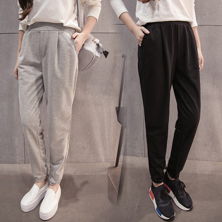 Buy 2018 pair of trousers Korean style sweatpants girl pants slacks