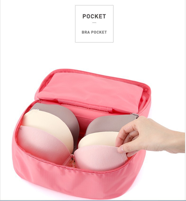 Travel Trip Storage Bag Underwear Bra Pouch Carry Case Housekeep Makeup Pocket 