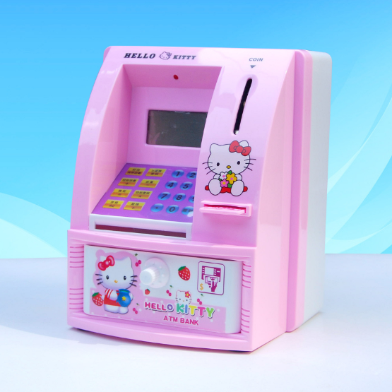 Buy KissX Minions Mickey Winnie The Pooh Cartoon ATM Machine Money Cash Piggy Bank Saving Save ...