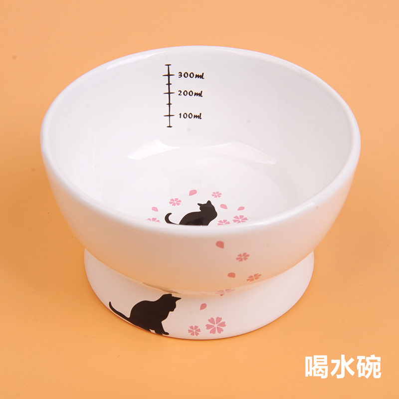 Buy Japanese highend ceramic pet bowl into a cat drinking water bowl