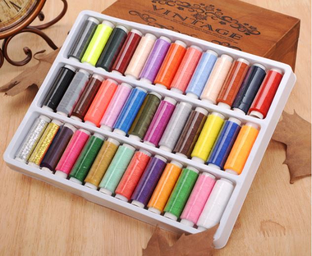 Buy 39 colors/lot good quality Polyester Sewing Thread 150 meters/color