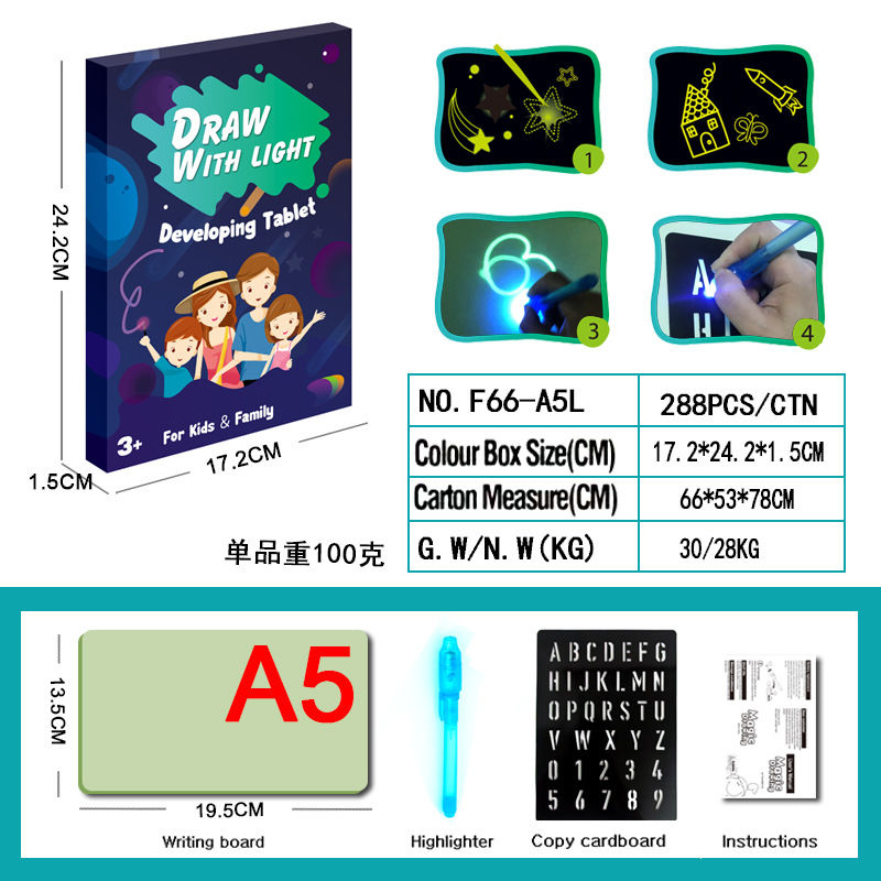 Buy Children's light-emitting drawing board night light tablet 3D