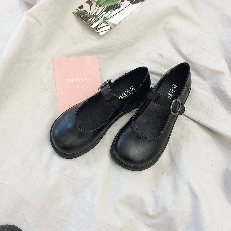 Buy Japanese Department of 2019 New Small Leather Shoes Female Student ...
