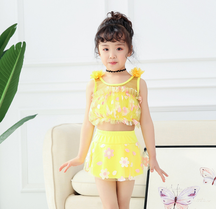 Buy 4-8-Year-old Korean version children's bathing suit girl little ...