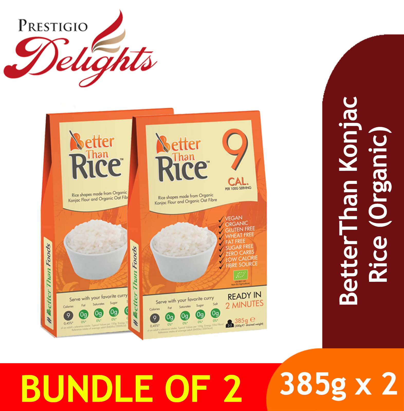 Buy BetterThan Konjac Rice Bundle of 2 on ezbuy SG