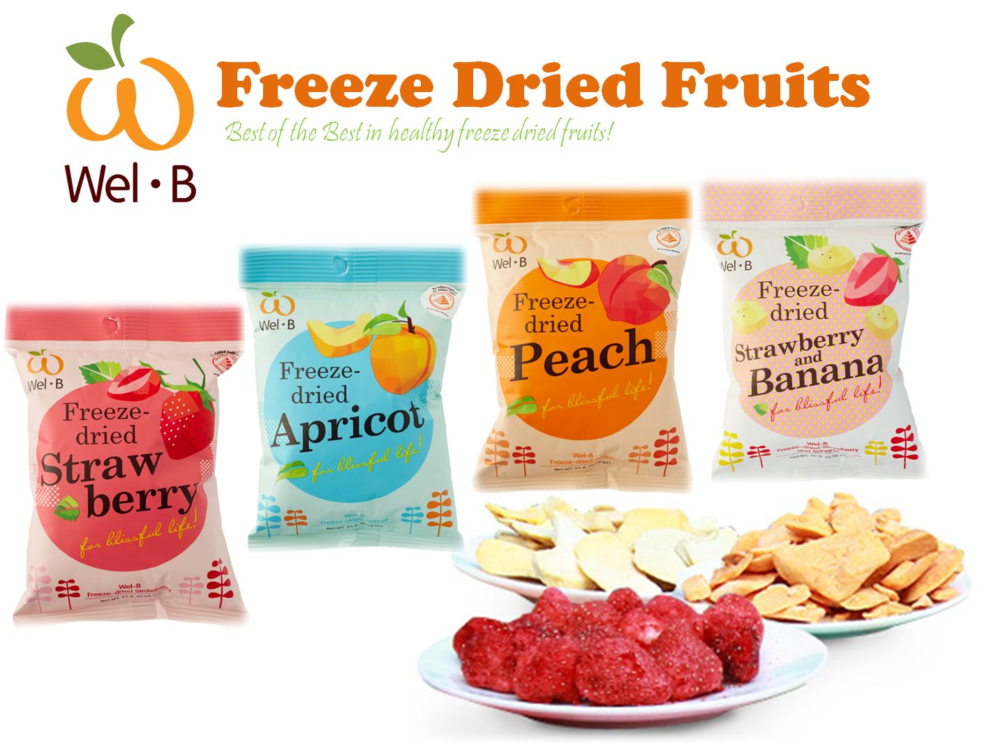 Buy Wel.B Freeze-Dried Fruits X 6 Packs On Ezbuy SG