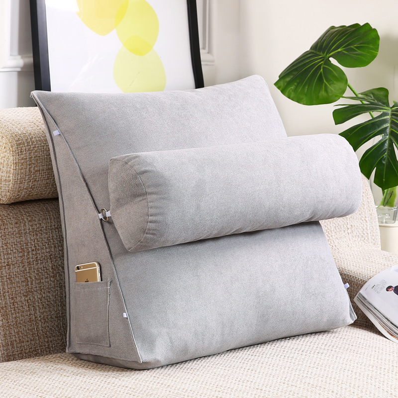 Buy Bedside Big back triangle cushion sofa Waist Cushion Office ...