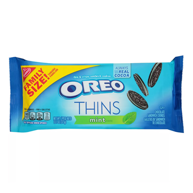 Buy Oreo Thins, Mint Creme, 10.1 Oz On Ezbuy Sg