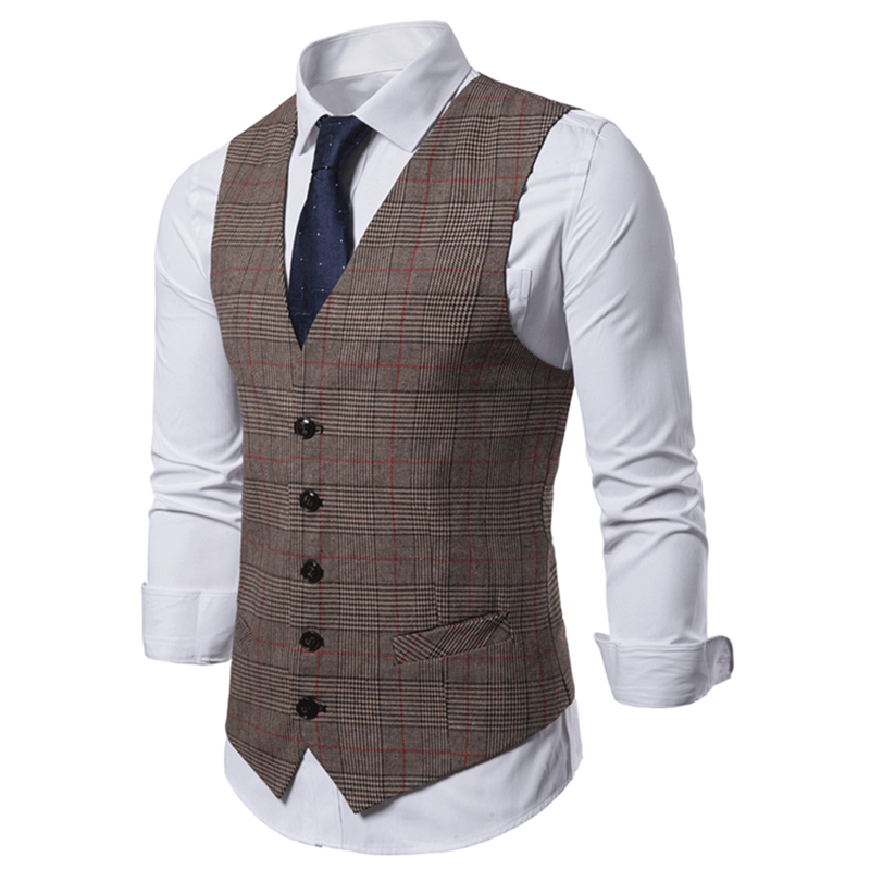 Buy New High-quality Men's Fashion Design Suit Vest Classic Formal ...