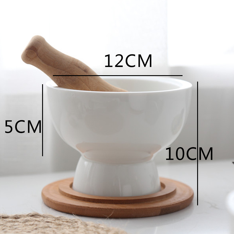 Buy MEYA HOME Ceramic Mortar and Pestle Set with NonSlip Detachable