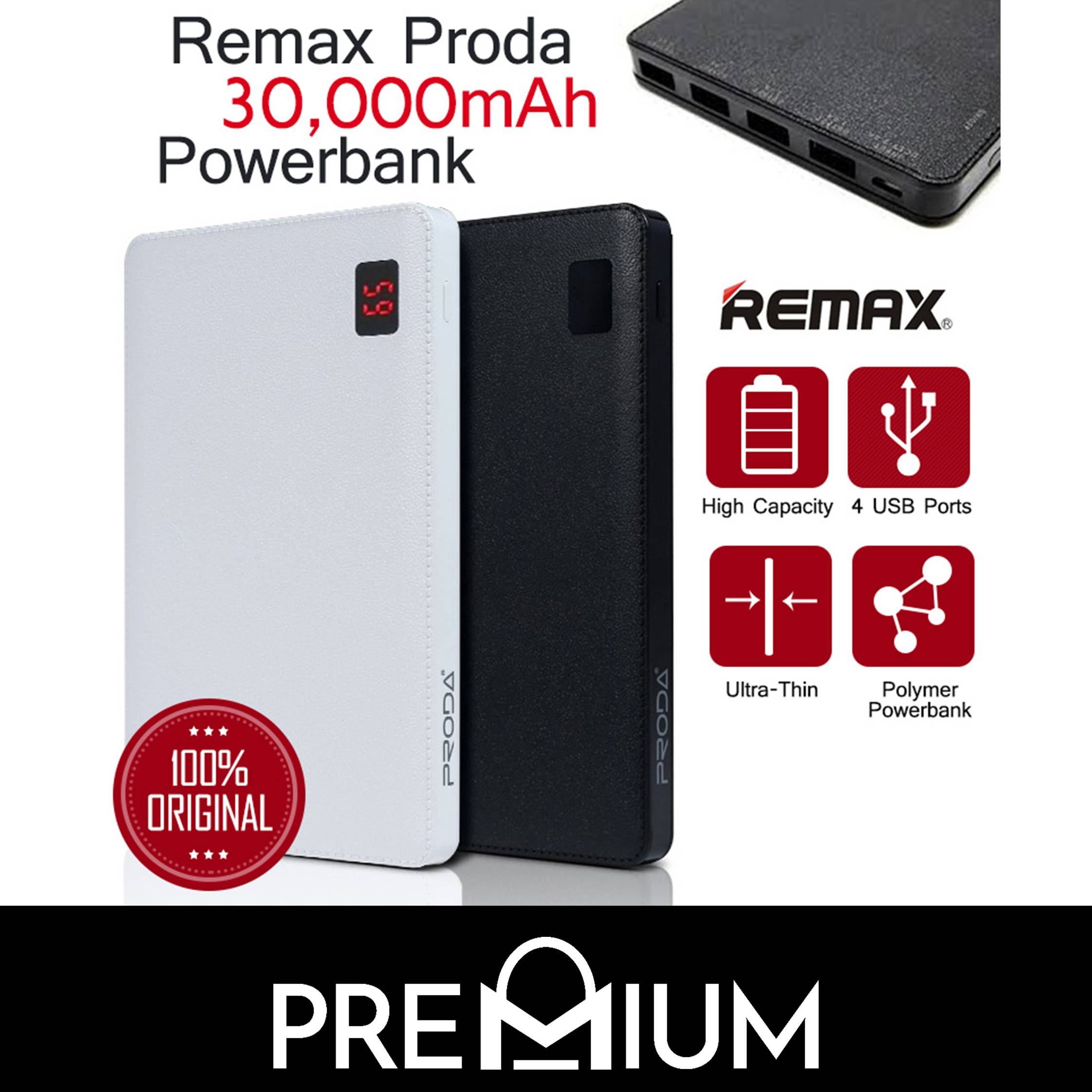 Buy REMAX PRODA 30000 mAh Powerbank Portable Charger with 4 Ports for ...