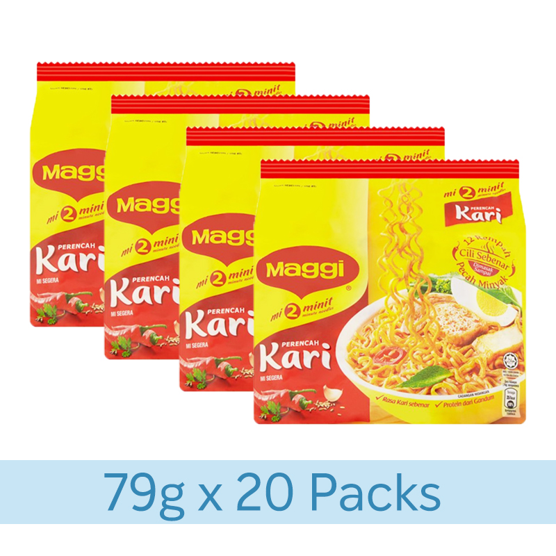 Buy bundle of 20 maggi instant noodles curry 79g on ezbuy sg