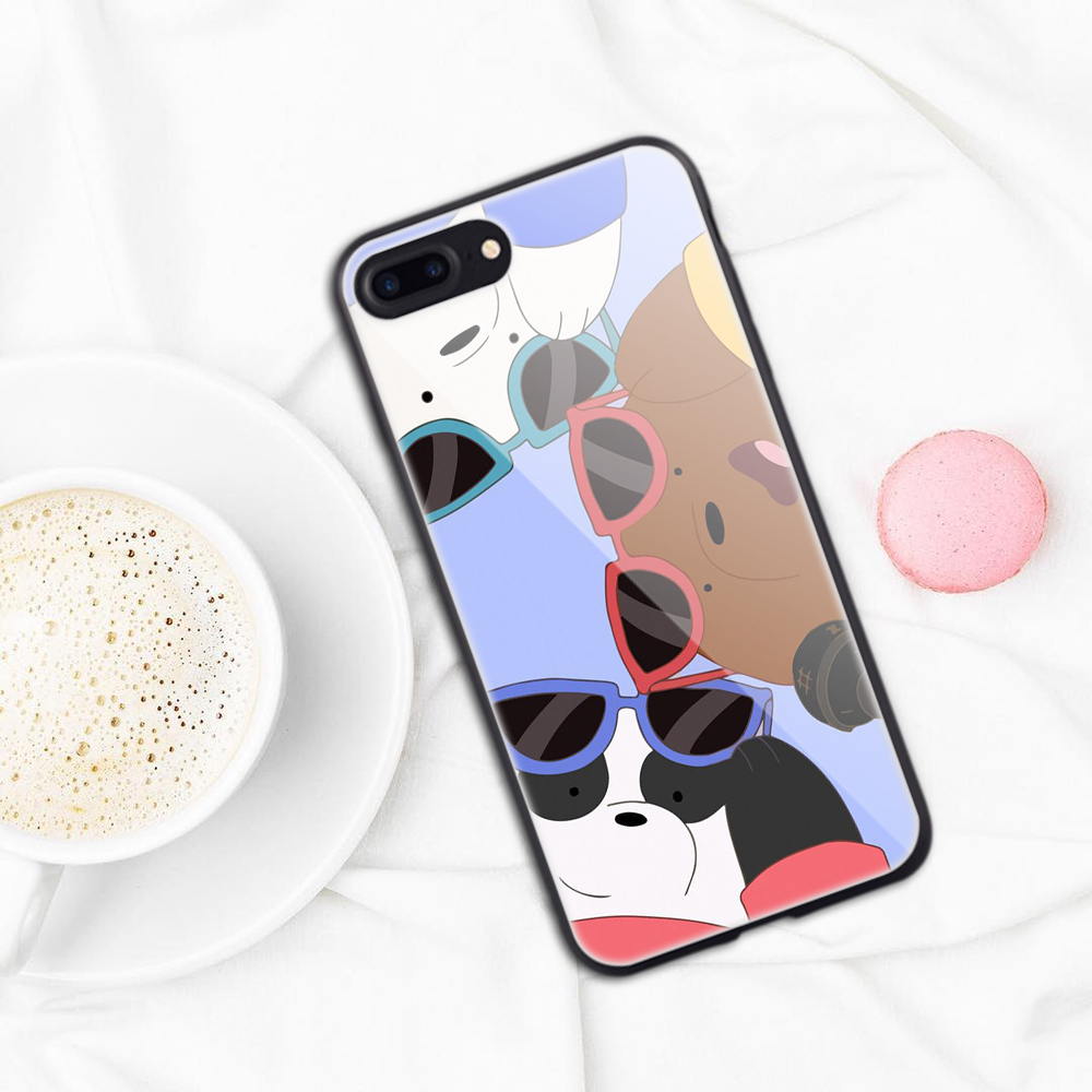 Buy Eby33 Cartoon We Bare Bears Tempered Glass Phone Case Grizzly Panda Ice Bear Covers For Iphone 8 7 6 6s Plus Iphone X Xs Max Xr On Ezbuy Sg