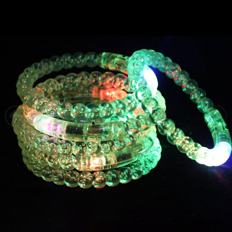 Buy Children's toys acrylic flash bracelet round bead luminescent