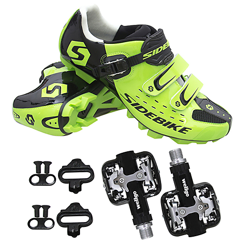 Buy Unisex Cycling Shoes With Pedals & Cleats Mountain Bike Shoes Nylon