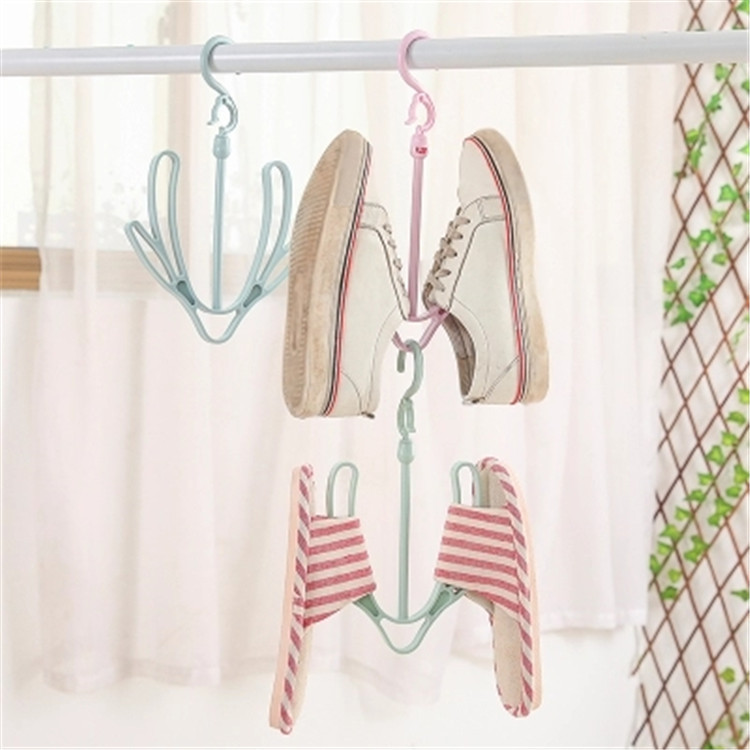 Buy T Balcony Sunshine Rack Shoes Clothes Rack Hanging Shoe Rack Small Drying Rack Wind Proof Shoe Rack Sunshoe Hook On Ezbuy My