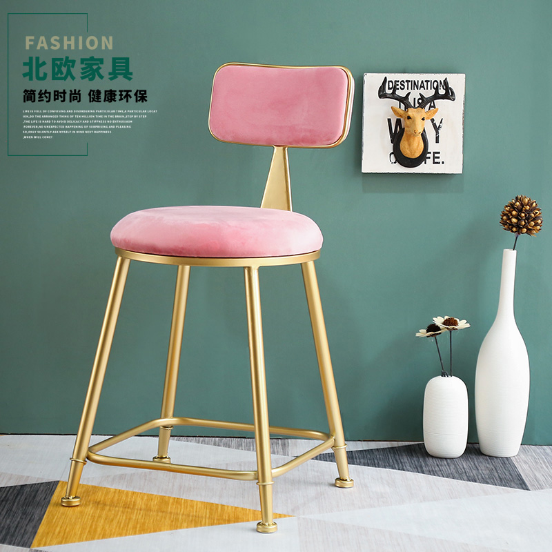 Buy Modern Minimalist Makeup Stool Makeup Bench Stool Stool Net Red Ins Princess Bedroom Back To The Makeup Table Chair On Ezbuy My