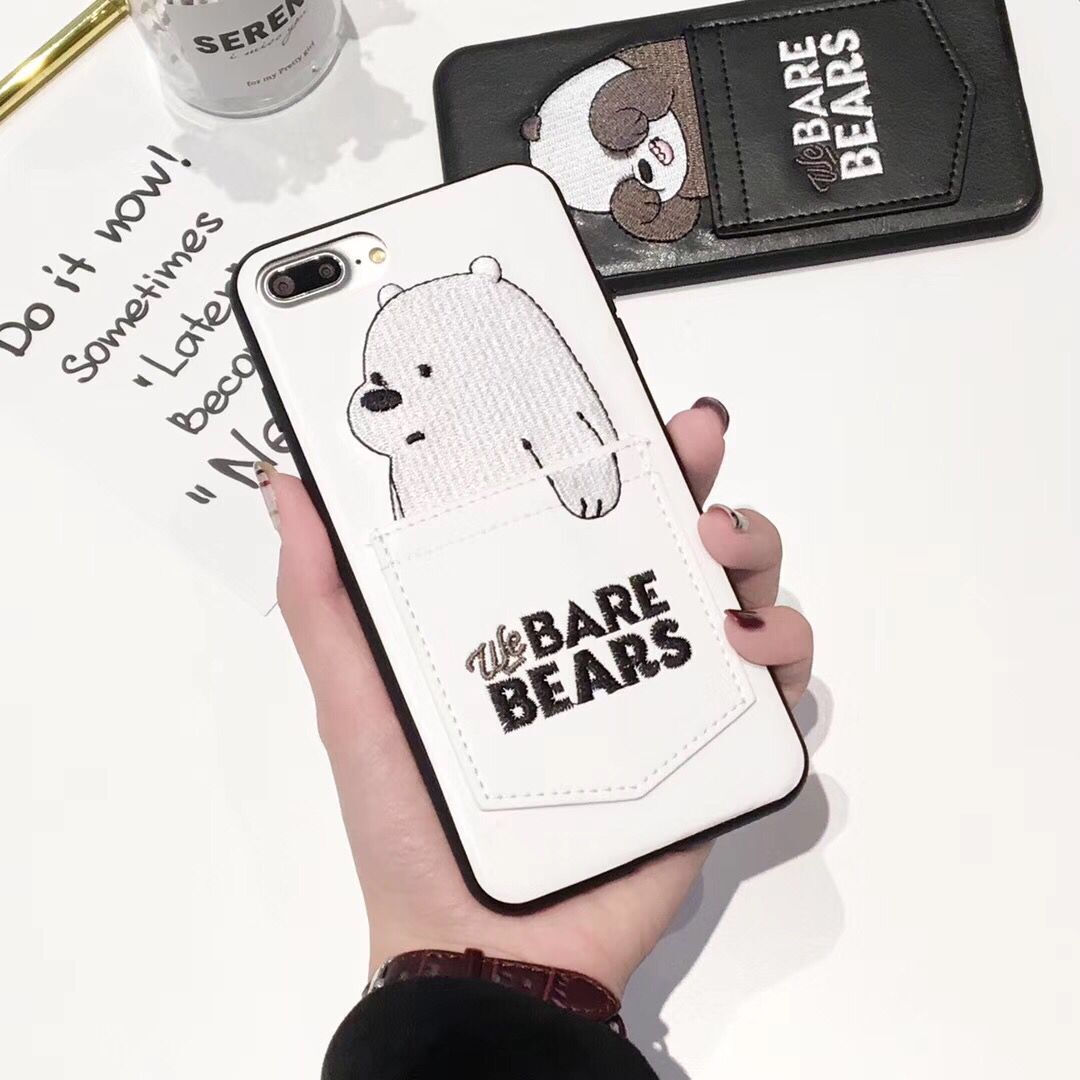 Buy We Bare Bears Leather iPhone X XR XS Max Casing 8 / 7 / 6S / 6 Plus