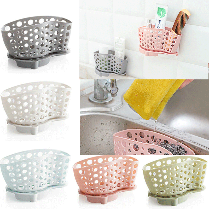 Buy Kitchen Bathroom Soap Storage Storage Basket Drain Sponge
