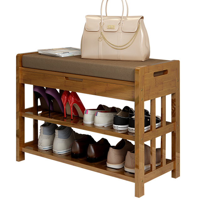 Buy Shoe Rack Change Shoes Stool Solid Wood Shoe Cabinet Simple