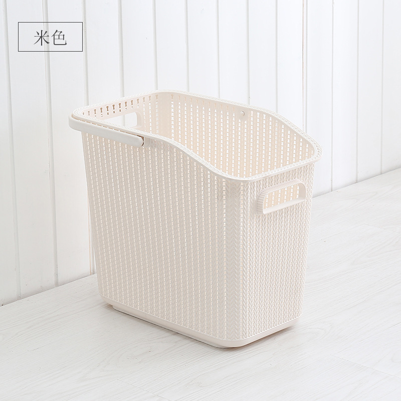 Buy Large plastic portable dirty clothing basket bathroom laundry