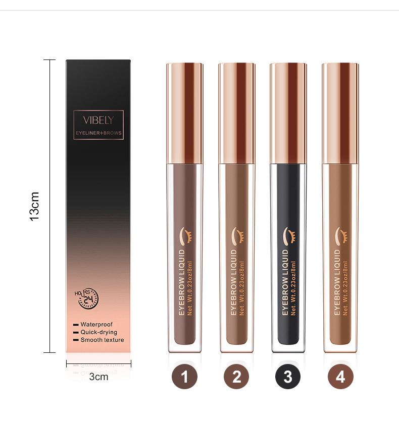 Buy Dye eyebrow liquid 4 color eyebrow cream Liquid eyebrow Pencil Eyebrow Lasting Mascara No