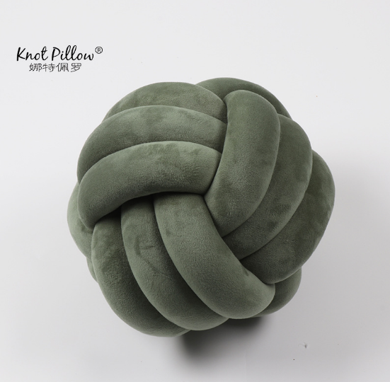 Buy Denmark ins three strands round knotted pillow pillow handwoven