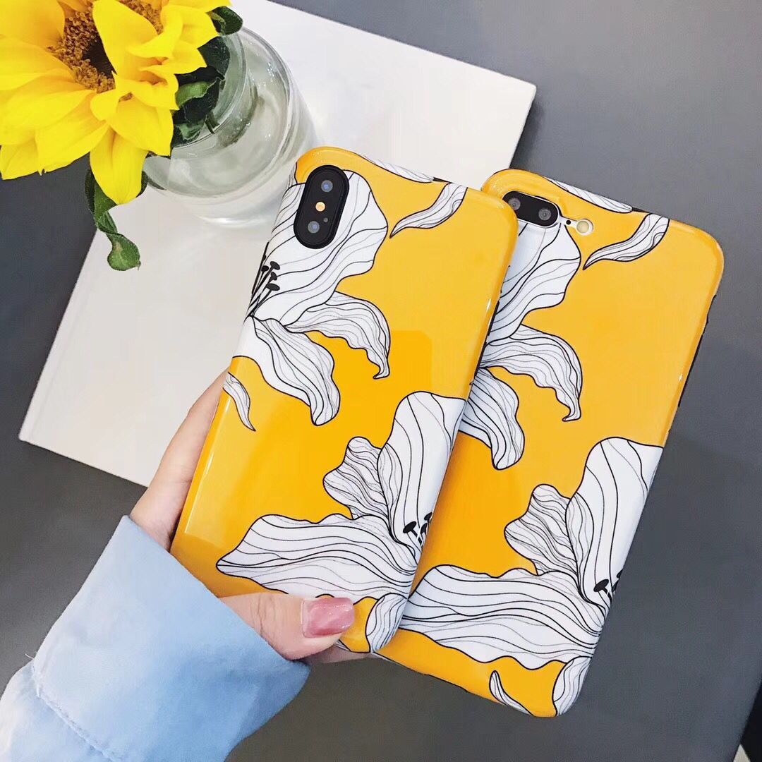 Buy Apple IPhone X 8 8 Plus 7 7 Plus 6 6s Plus Flower Pattern TPU