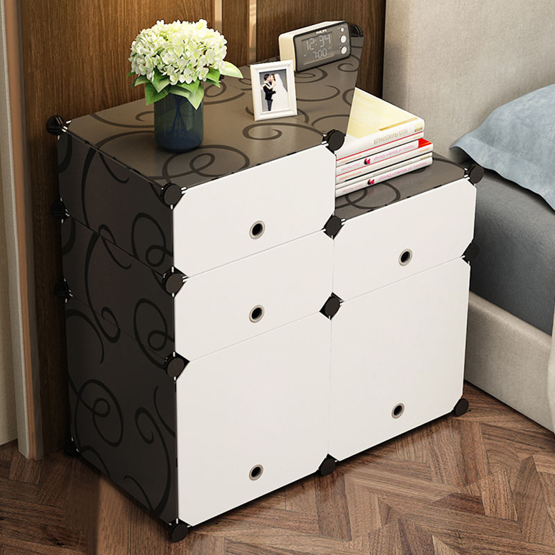 Buy Simple White European Bedside Table Simple Bedside Table Storage Cabinet Bedroom Pre Assembled Bedside Cabinet On Ezbuy My