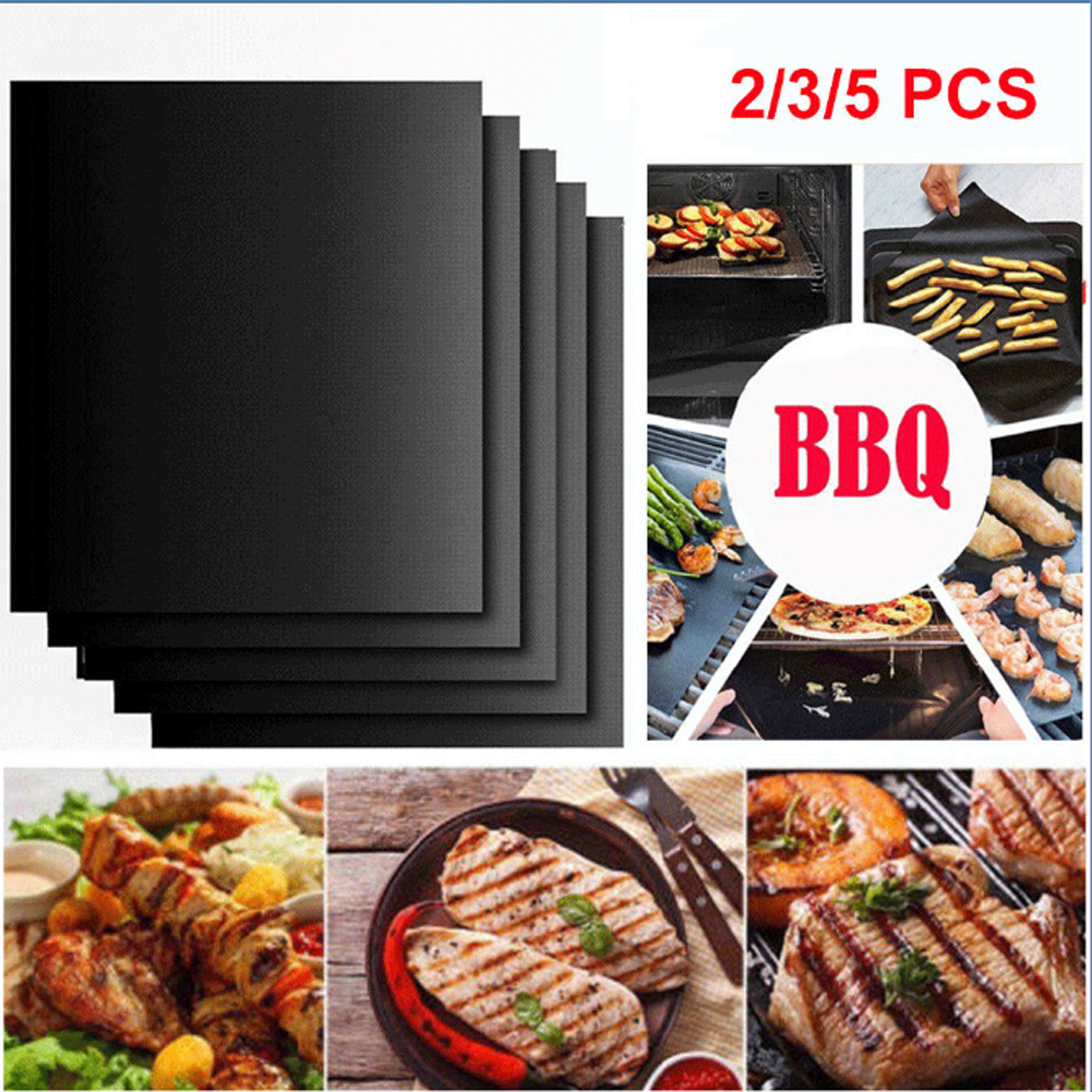 Buy BBQ Grill Mat nonstick Oven Liners Teflon Cook Baking Reusable