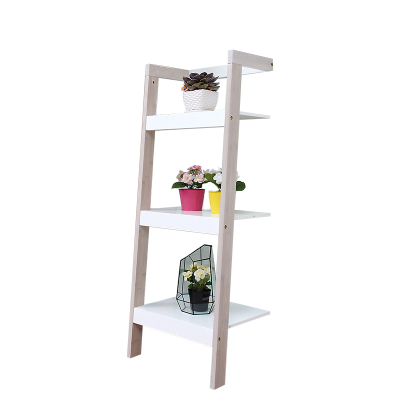 Buy Meya Home 5 Tier Decorative Leaning Ladder Shelf Bookcase Bookshelf Wood Display Shelving Stand Wall Book Shelf For Living Room Bathroom And Kitchen Shelving Home Decor On Ezbuy Sg