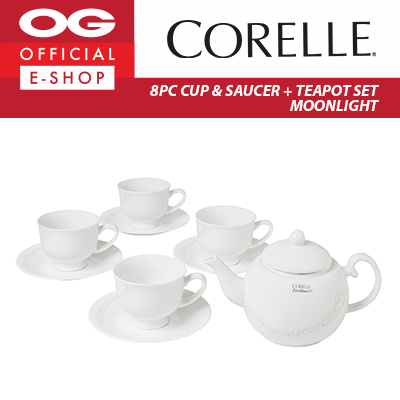 Corelle tea cups and clearance saucers