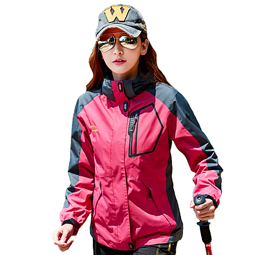 Buy Women's Hiking Jacket Outdoor Winter Windproof Rain Waterproof Breathability Top Full Length