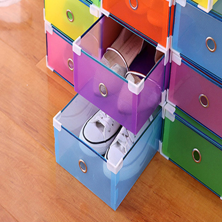 Buy 2 Transparent Drawer Style Shoe Box Color Bag Side Storage