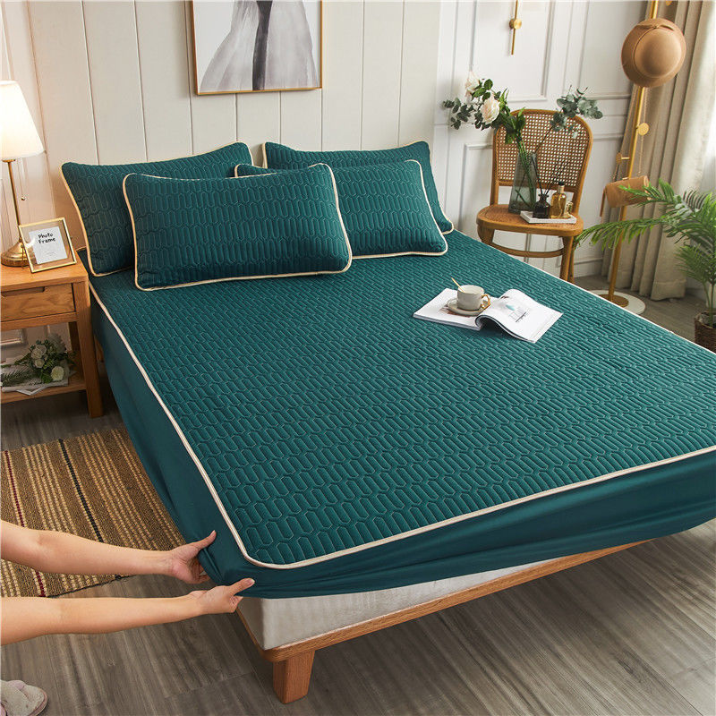 Buy Waterproof plusthick cotton bed strap singlepiece wetbed cover