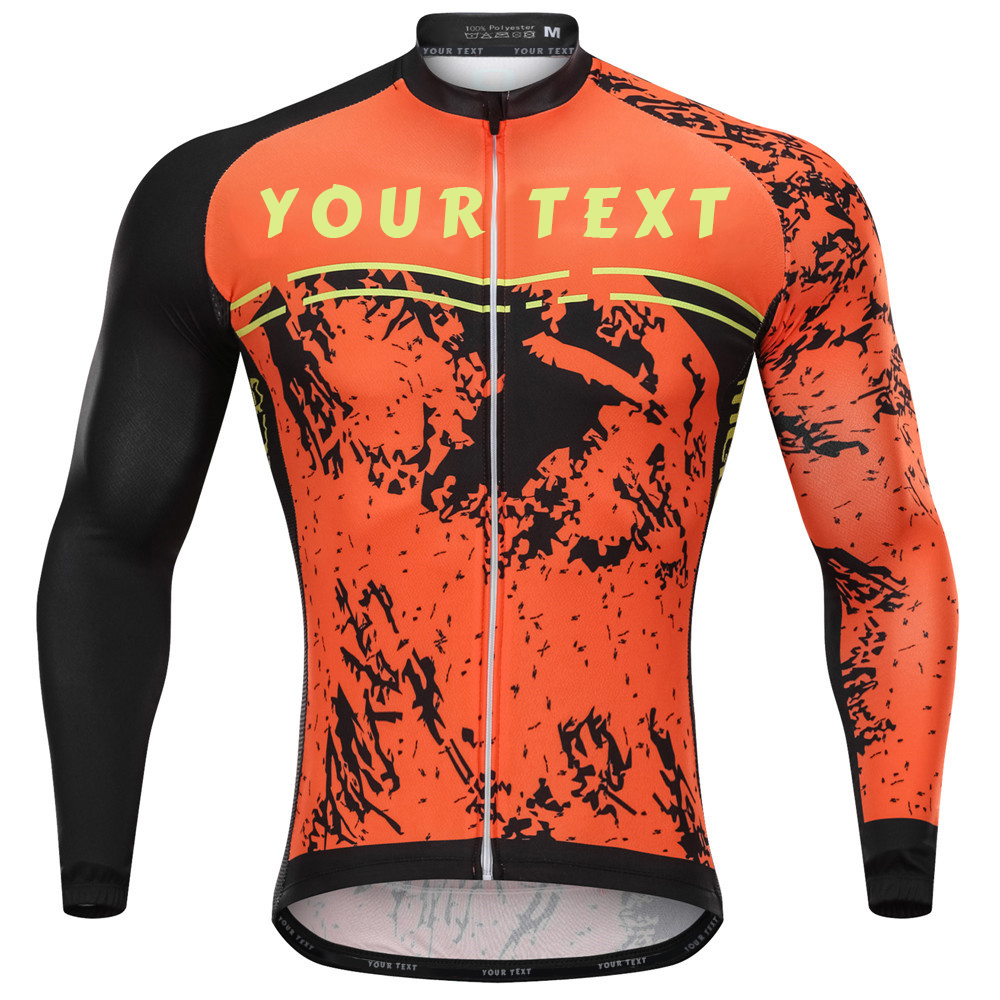 orange mountain bike jersey