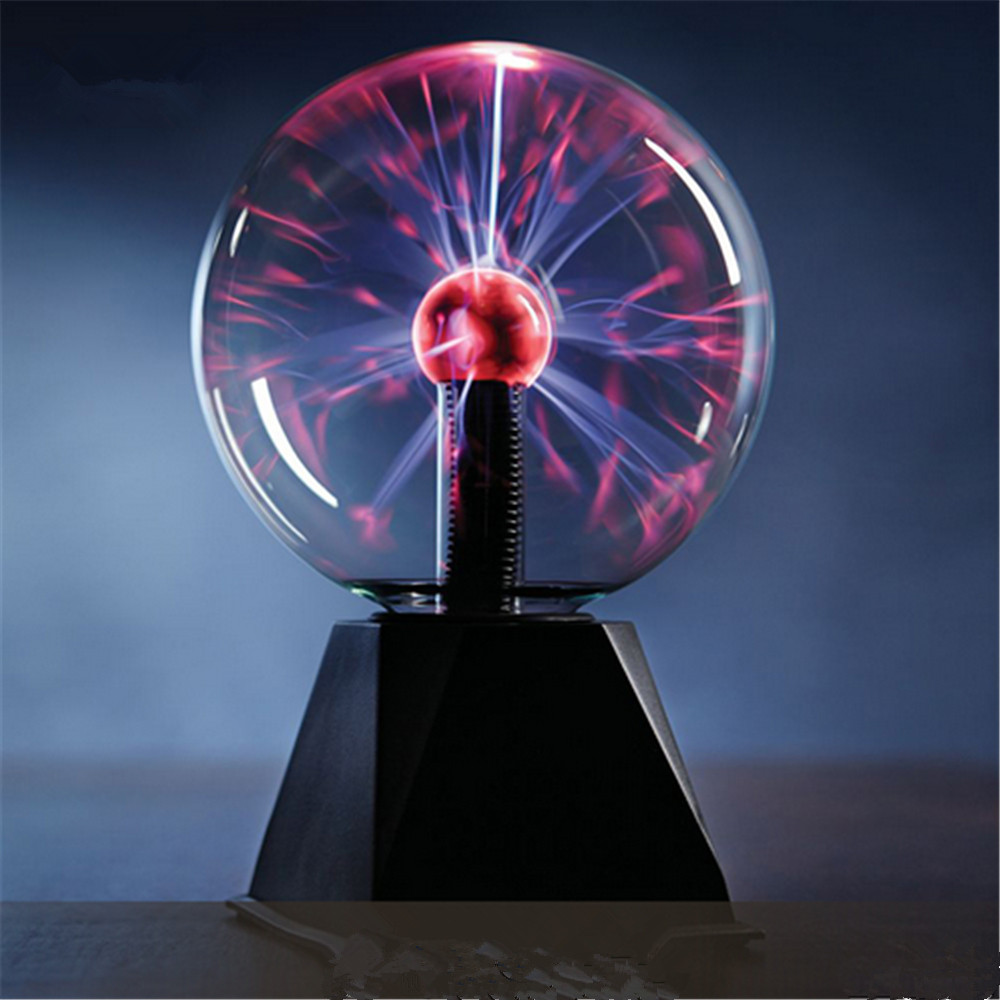 Buy Glass Magic Plasma Ball Light 5 inch Table Lights Sphere Nightlight ...