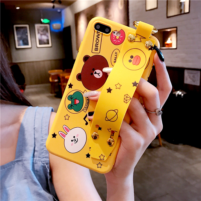 Buy Korean Phone Case Wristband Line Friends Soft Iphone Case Iphone66s Plus Iphone 8 Plus Xr 