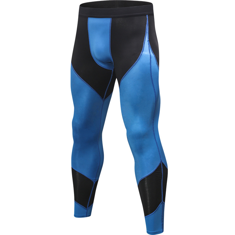 Buy Men's Pro tight sports jogging workout pants perspiration quick dry high bounce color