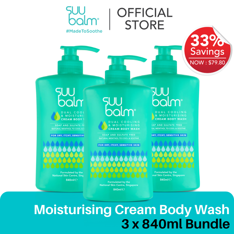 Buy [33 OFF]Suu Balm Dual Cooling & Moisturising Cream Body Wash Value