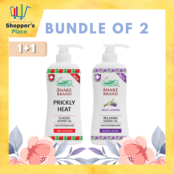Buy [1+1] Snake Brand Shower Gel 2 x 450ml Lavender/Classic on ezbuy SG