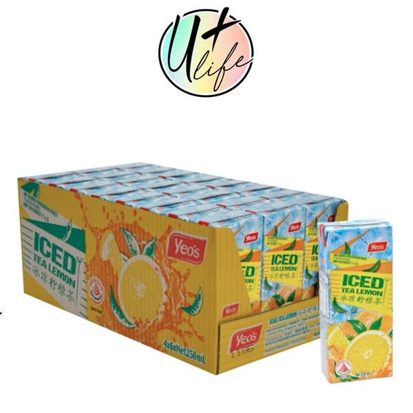 Buy Yeo's Ice Lemon Tea 24 Packets (250ml) [Min 8 Months Expiry] on