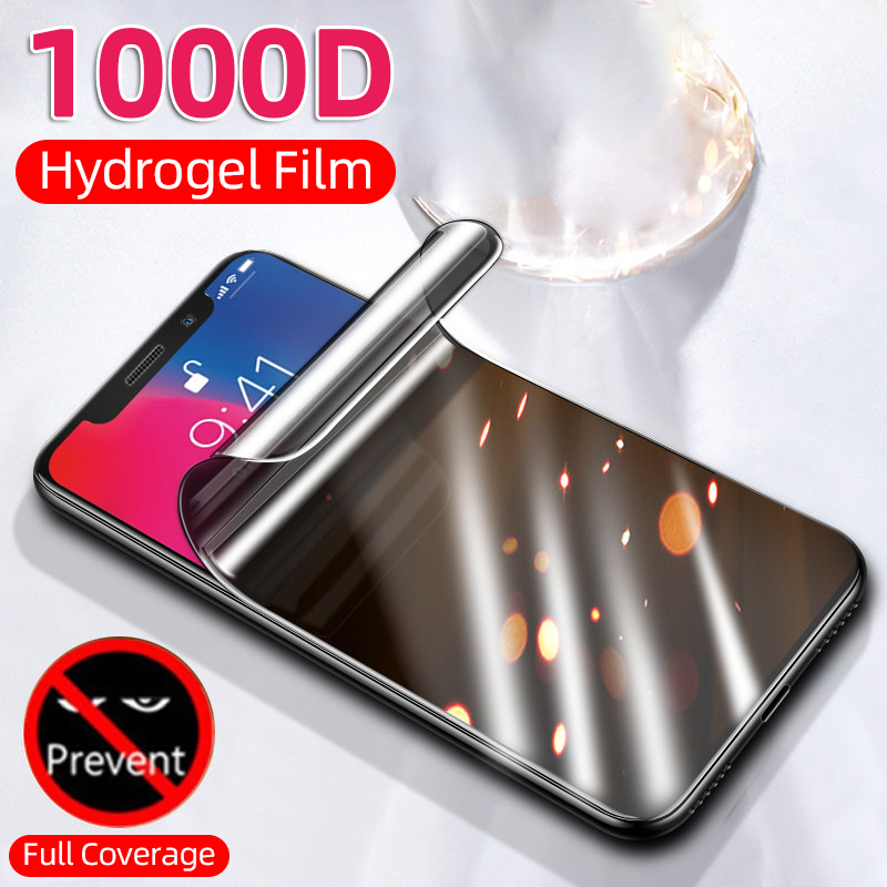 Buy 1000D Full Cover Hydrogel Film Antipeeping On For iPhone 11 12 Pro