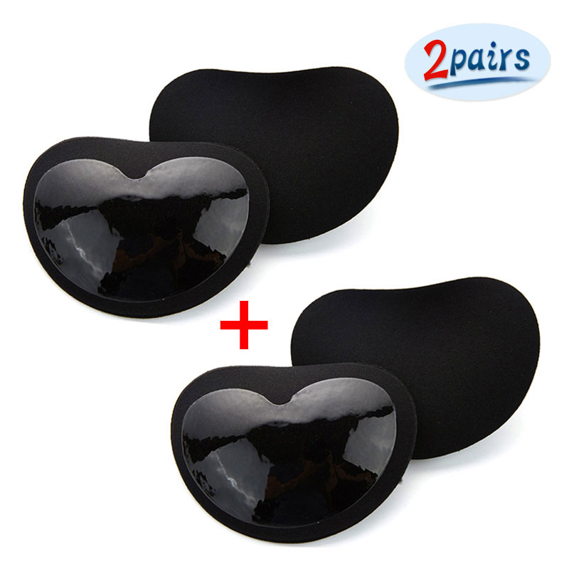 Buy 2 Pairs Silicone SelfAdhesive Bra Inserts Breast Enhancer Shaper