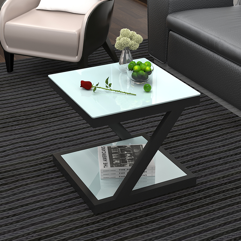 Buy Simple modern edge a few tempered glass iron tea table mini small