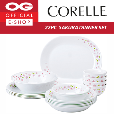 Buy Corelle 22pc Dinner Set Sakura 28415589 on ezbuy SG