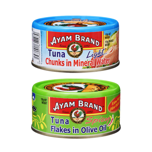 Buy Bundle Of 3 Ayam Brand Tuna Chunk Mineral Water Light And Tuna Flakes Olive Oil Spicy 150g On Ezbuy Sg