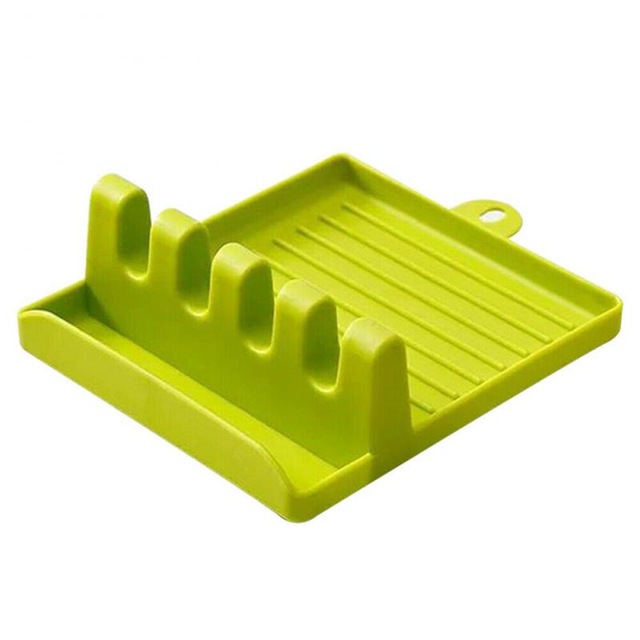 Buy Kitchen Spoon Holders Fork Spatula Rack Shelf Organizer Plastic ...