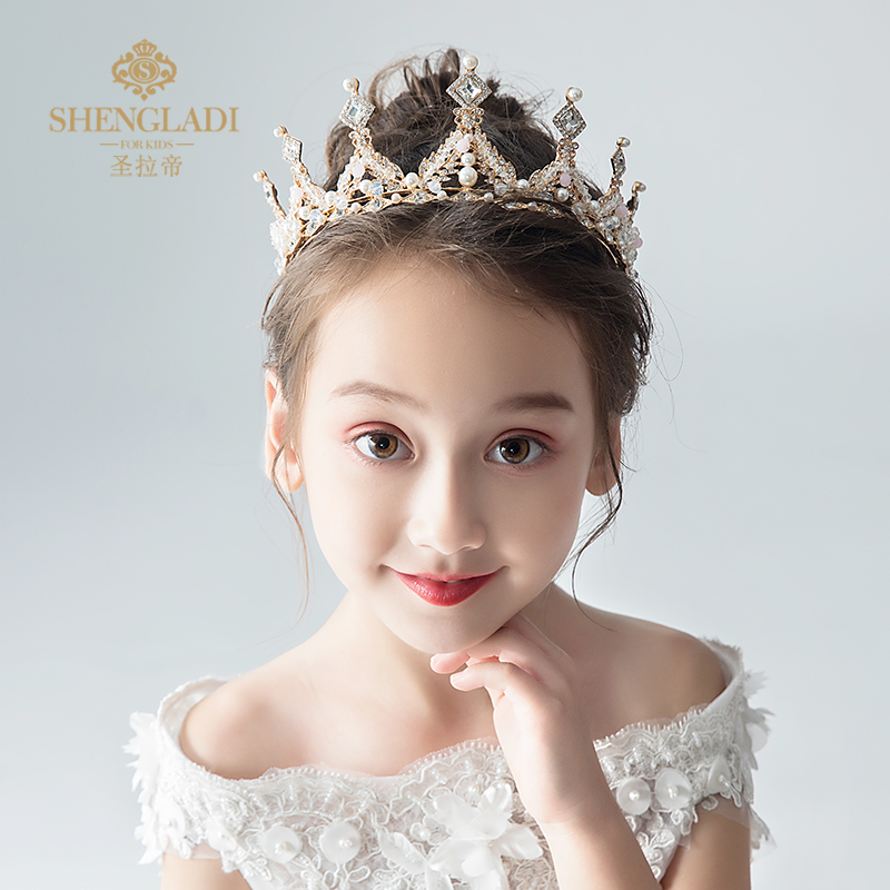 Buy Children Tiara Tiara Princess Girls Crown Crystal Big Hoop
