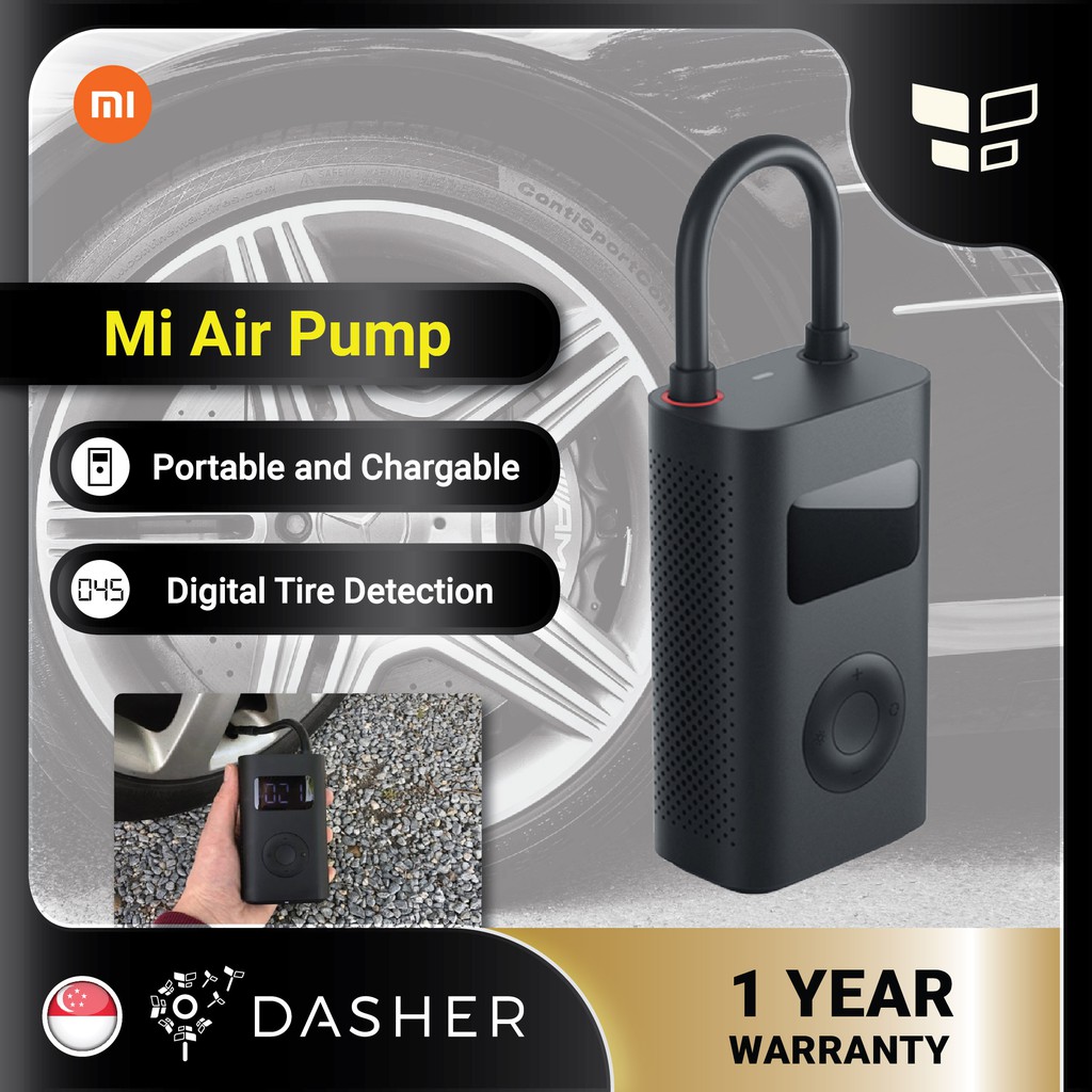 Buy XiaoMi MiJia Electric Portable Air Pump Digital Tire Pressure Detection For Bike Motorcycle